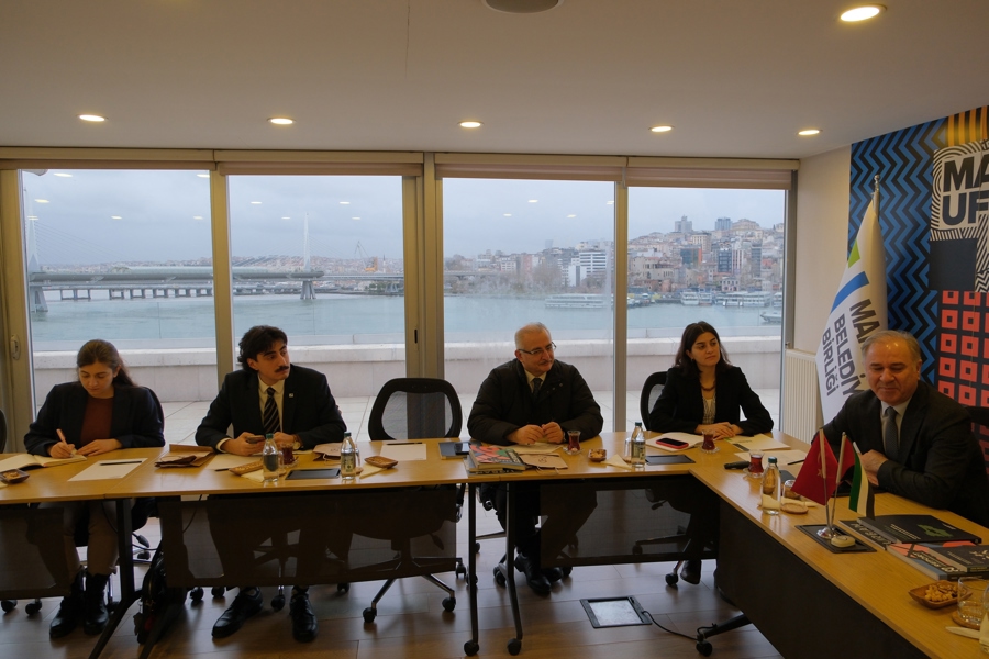 Association of Palestinian Local Authorities Visited Marmara Municipalities Union }