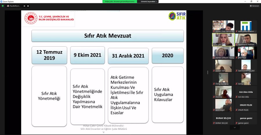 MBB Çevre Platformu, Yerelde Sıfır Atık Yönetimi ve Yerel İklim Değişikliği Planları Gündemleriyle Toplandı}