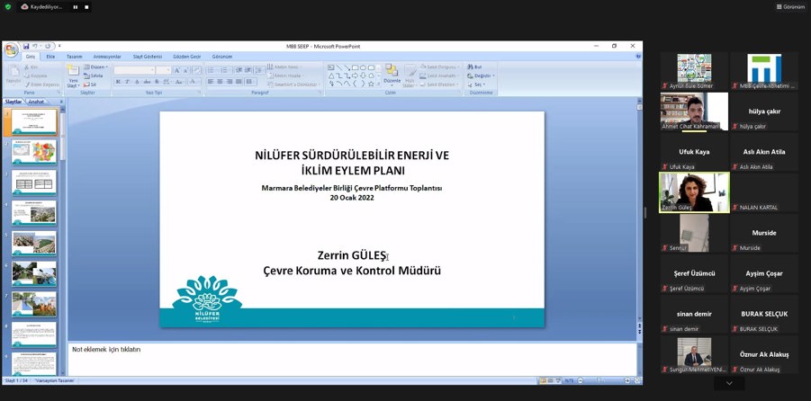 MBB Çevre Platformu, Yerelde Sıfır Atık Yönetimi ve Yerel İklim Değişikliği Planları Gündemleriyle Toplandı}