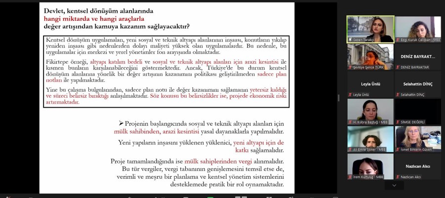 Şehir Planlama Platformu Alt Grupları 2022 Yılı Bölgesel Toplantıları İmar Grubunun Buluşması ile Devam Etti}