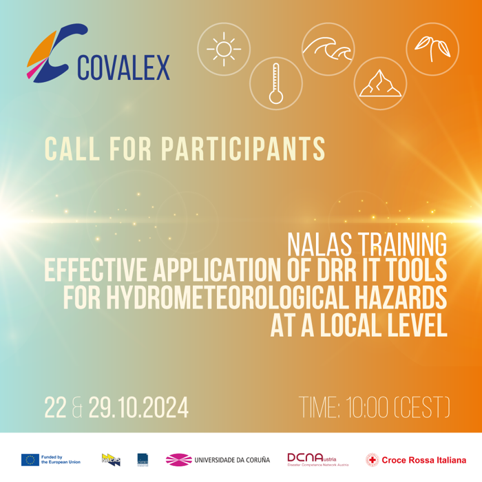 Registration Now Open for the 2nd Phase of Hydrometeorological Hazards Management Training under the COVALEX Project